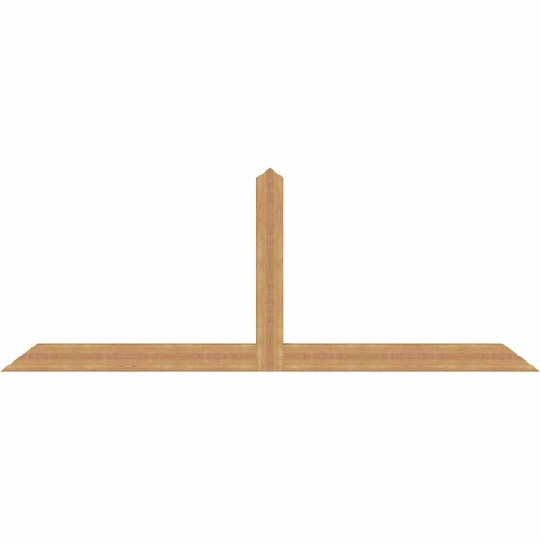 Ekena Millwork Portland Timber Gable Bracket, Western Red Cedar, 108"W x 40"H x 3 1/2"D x 5 1/2"F, 9/12 Pitch GBW108X40X0406POR00SWR - main